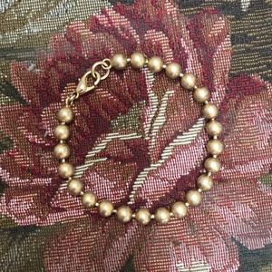 Matt Gold tone Bead Bracelet.